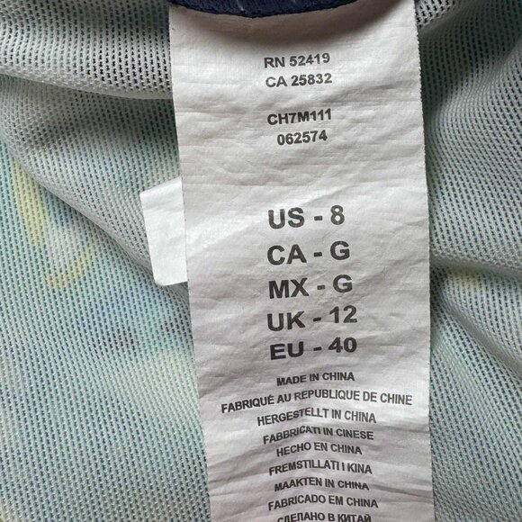 Chaps Blue Paisley Tankini Swimsuit – Size 8 - Picture 7 of 9